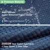 Dynamene Extra Long Shower Curtain,96 Inch Long Waffle Weave Heavy