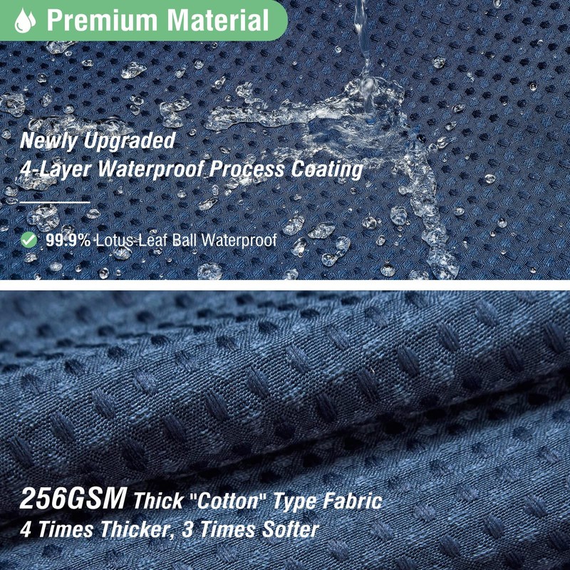 Dynamene Extra Long Shower Curtain,96 Inch Long Waffle Weave Heavy