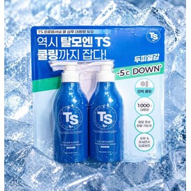 TS Professional Cool Shampoo 500g x 2 packs / TS프로페셔널 쿨 샴푸 500g x 2입