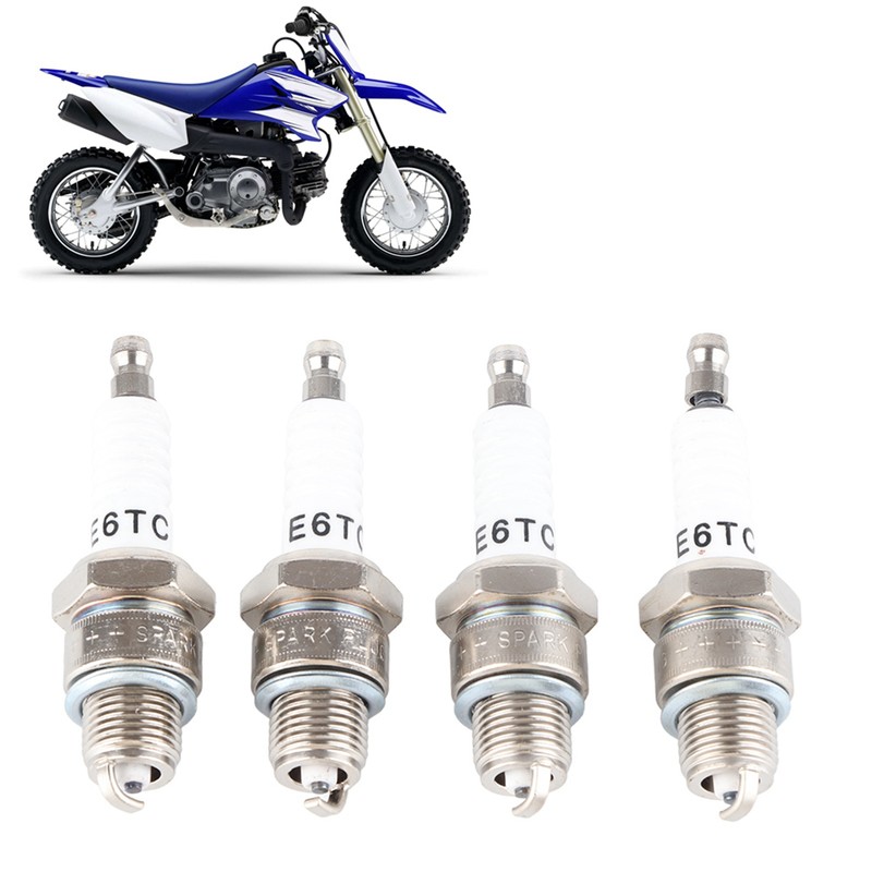 4Pcs 2‑Stroke Spark Plug Fit for PW50 PW80 PW60 LT50