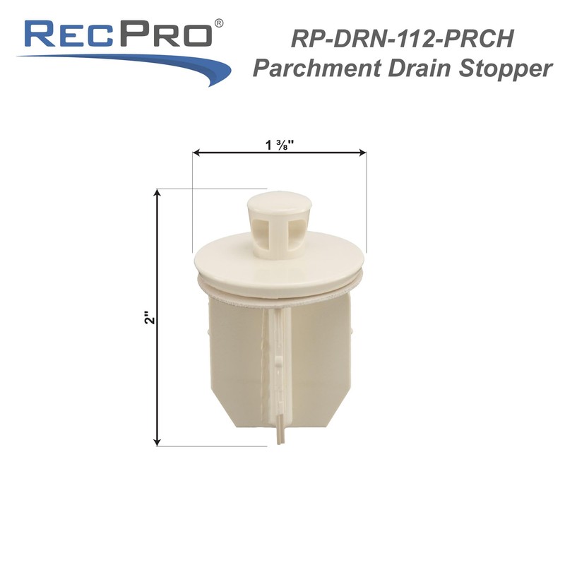 RecPro RV Drain Stopper | Fits 1 1/4" Drains |
