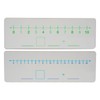 Dry Erase Number Line, Double Sided Whiteboard, 1 Pack 4x12,
