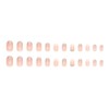 KQueenest Colour Gradient Pink Print on Nails Medium Almond Shape,