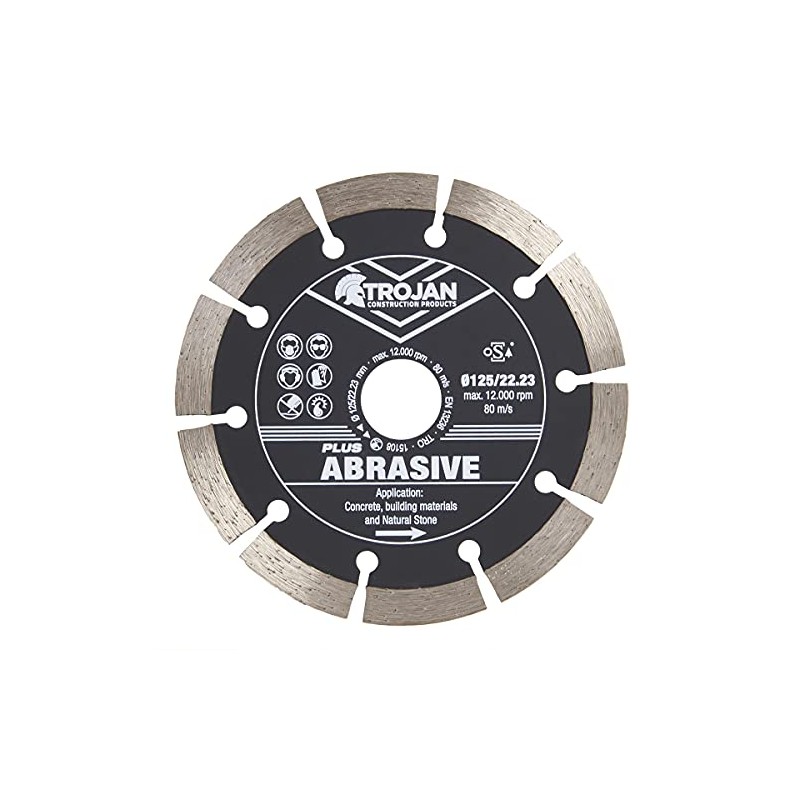 Trojan Plus Abrasive 125mm Diamond Cutting Blade