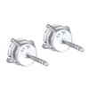 Kuzzoi 0306152222 Men's Stud Earrings Round (6 mm) with Sparkling