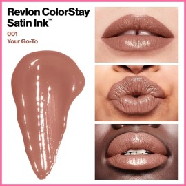 Labial Líquido Revlon Colorstay Satin Ink Your Go To Acabado Labial acabado Satinado Color Colorstay Revlon                                           