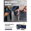GSG SINCE 1998 Mens Leather Wallet with Coin Pocket, RFID