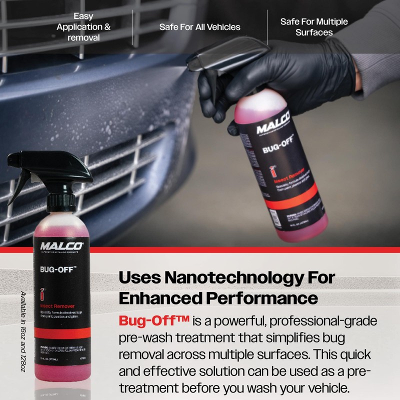 Malco Bug Off - Easy Removal from Auto Paint, Glass,