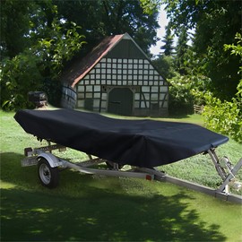 marddpair Heavy Duty Trailerable Jon Boat Cover Replacement for Jon Boat 12ft-18ft Long and Beam Width up to 75inch