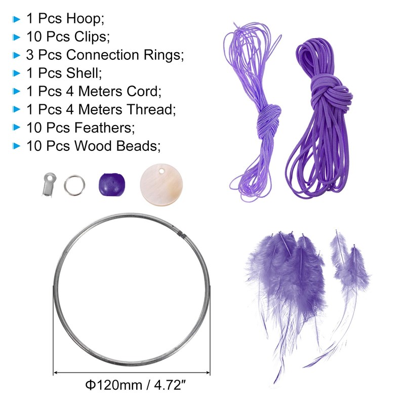 PATIKIL DIY Dream Catcher Kit, Making Dream Catcher Supplies Wall