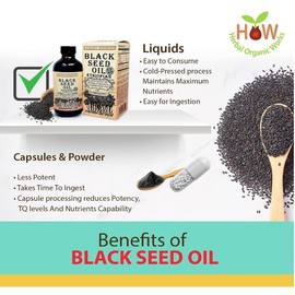 Ethiopian Black Seed Oil 8oz Black Cumin Seed Oil, Natural Nigella Sativa. 3 Times More Thymoquinone, Cold Pressed oil