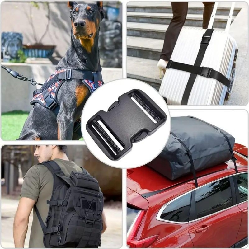 Kjzeex 26Pcs Plastic Side Release Buckles, Colorful Heavy Duty Plastic