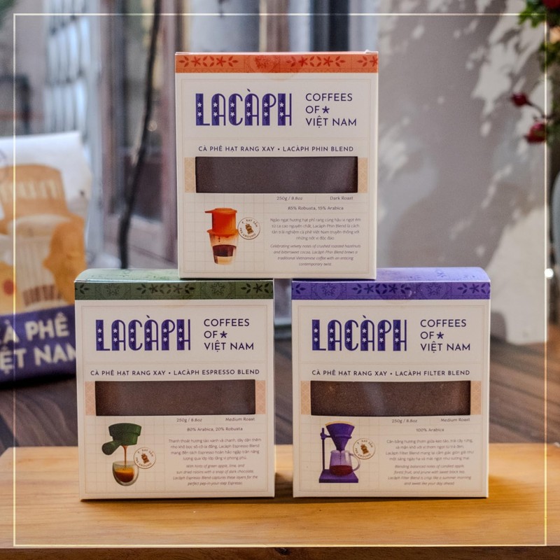 LACÀPH PHIN BLEND - Vietnamese Coffee with 85% Robusta 15%