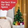 Prextex 23-Inch Mini Christmas Tree Set with LED Lights, Star