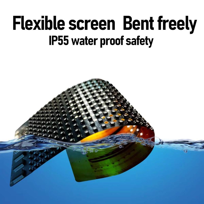 Flexible LED Display with APP Control, HD Full Color Programmable