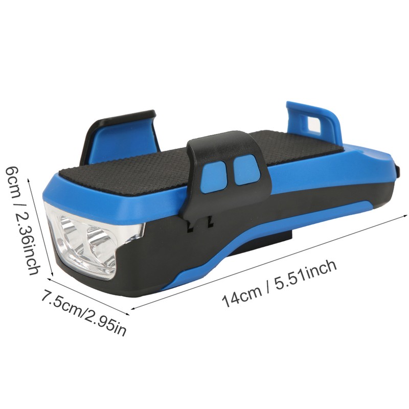 4 In 1 Multifunction USB Charging Bicycle Headlight with Horn