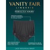 Vanity Fair Women's Perfectly Yours High Waisted Brief Panties, Lace