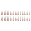 Advanced purple gradient style,Short almond-shaped nails,12 sizes - 24 nail