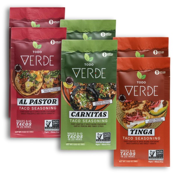 Taco Seasoning Packets - Todo Verde | Chef Curated Seasoning