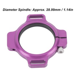 Tissting Preload Adjuster 28.99mm/1.14in Purple Aluminium Alloy Bicycle Crank Chainring Adjuster with Thread Ring and Adjuster, Cycling Bottom Bracket Adjuster
