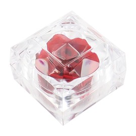 Sarini Forever Flowers Rose Ring Boxes, Preserved Red Real Rose Gift Box, Anniversary, Valentine's Day, Birthday, Gifts for Family, Wife, Girlfriend, Mother