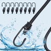 Bungee Cords with Hooks, Heavy Duty Outdoor Elastic Bungee Straps，Industrial