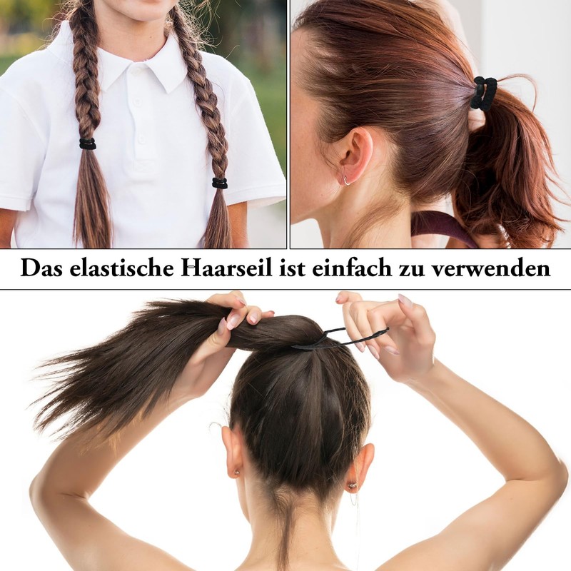 10 StüCk Elastische Haargummis, Geflochtener Pferdeschwanzhalter Ohne Ziehen Oder BeschäDigen,