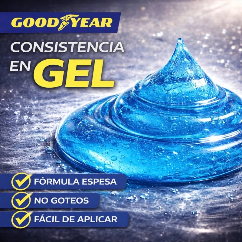 Abrillantador De Llantas En Gel Goodyear 520ml Super Brillo Color