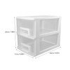 DOITOOL Clear Drawer Organizer Box for Office Desk Storage Case