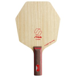 STIGA Clipper Cybershape - Offensive 7-Layer Table Tennis Wood - Maximum Speed with Precision - Straight Handle