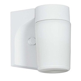 Sunset Lighting F4522-16 Outdoor Wall Lantern with Opal Glass, Satin Aluminum Finish