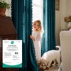 RYB HOME Teal Velvet Blackout Curtains with Pompoms for Bedroom