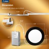 Amico 6 Pack Black 6 Inch 5CCT LED Recessed Ceiling