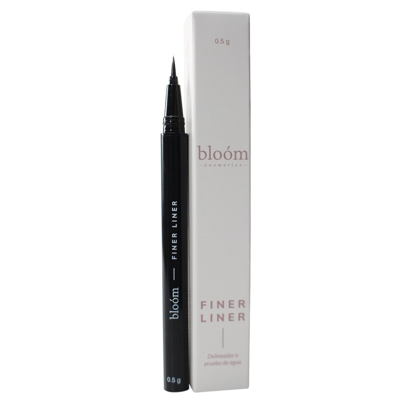 Finer Liner, Delineador de Ojos Negro Líquido Tipo Plumín Larga