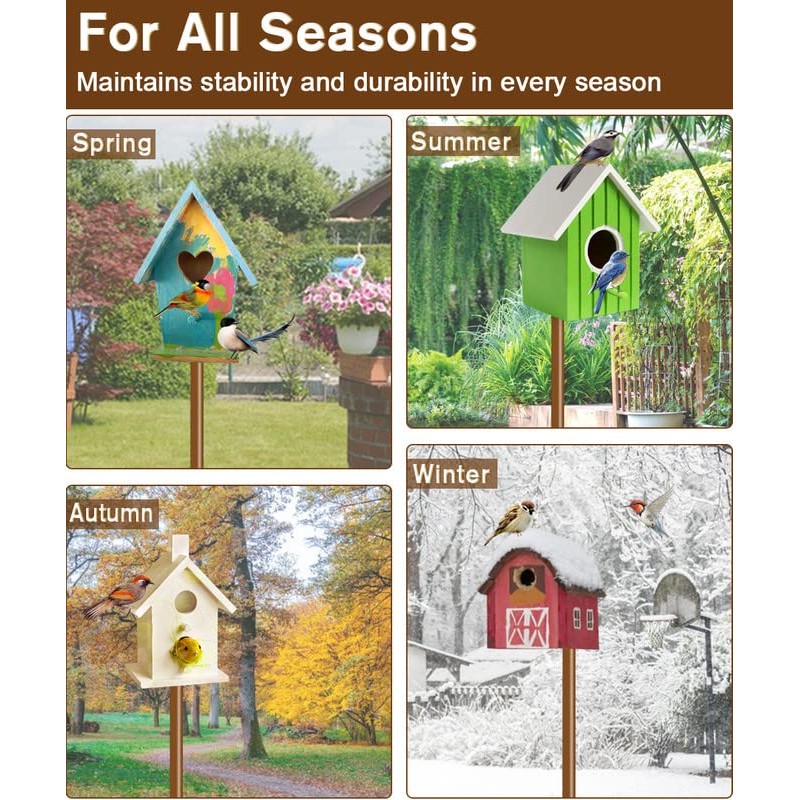 Sungaryard 90Inch Heavy Duty Bird House Pole Mount Kit with
