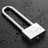 Long Shackle Padlock, Anti-Theft Lock with Key for Cabinets, Lockers, Doors - Small, Medium, Large Extra Large (N/A) 3ea