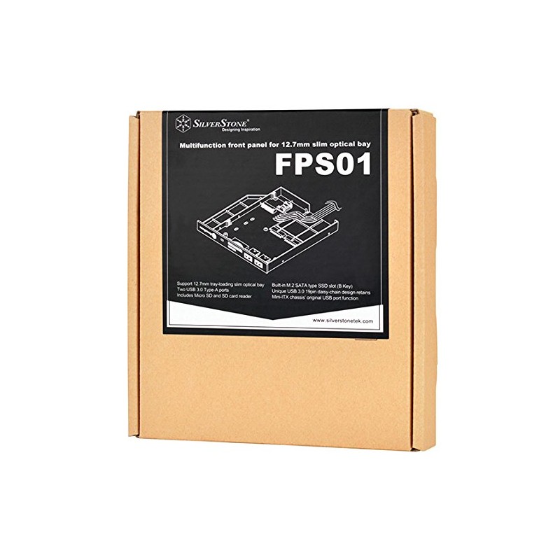SilverStone SST-FPS01 - 12.7mm Tray Loading Slim Optical Bay with