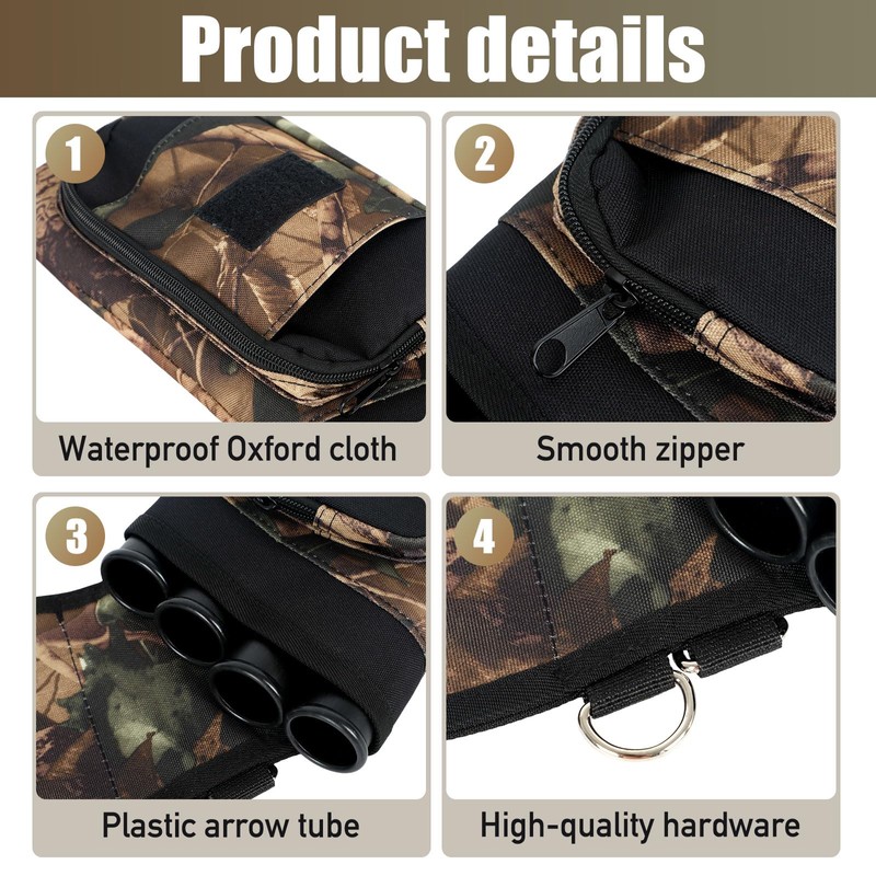 Sparklenut Side Quiver, Quiver for Arrows, Archery Accessories, Arrow Quiver