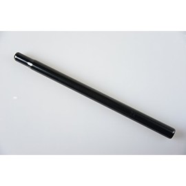 Columba Steel Seat Post (Black, 25.4x400mm)