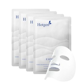 Face Sheet Mask 4 EA with Swiss Edelweiss Hydrating Collagen Facial Mask Blue Copper Peptide Hyaluronic Acid Face Masks Repairing Firming for All Skin Types