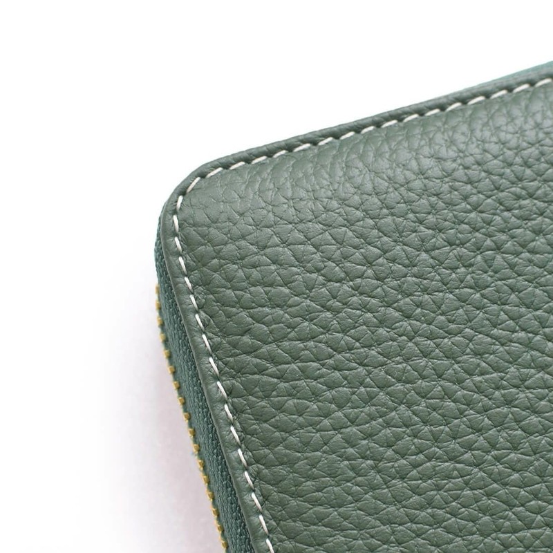 Balcos One Size Women's Round Shrink Leather Wallet, red