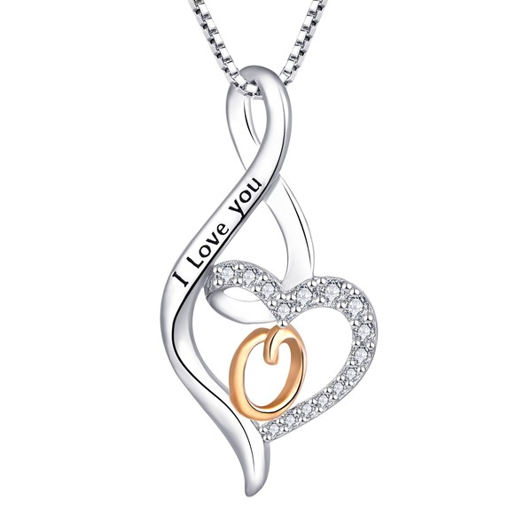 Starnny Letter Chain Women's 925 Silver Alphabet Initial Charm A-Z