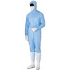 Midori Anzen C1515B Clean Wear, Ultra Electrostatic Cleansuit, Blue, M