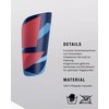 JAKO Unisex Shin Pads River Light, SkyBlue/Navy/Coral, S