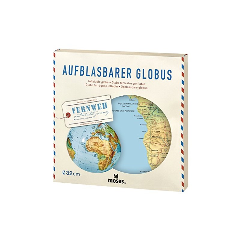 moses Fernweh Inflatable Globe | Map of the World
