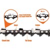 4 Pack 8 Inch Chainsaw Chains Replacement 1/4" Pitch 47