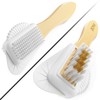 Suede & Nubuck 4-Way Leather Brush Cleaner (Wood Handle)