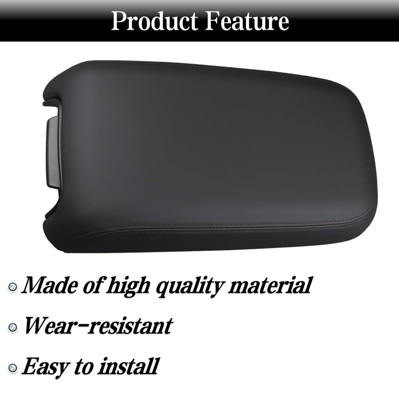 PMFCA Floor Center Console Armrest Lid Cover W/Base Assy Black
