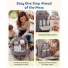 Baby Diaper Bag with Waterproof Changing Pad, Dark Gray