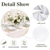 Vnituasr 2 Pack White Tablecloths Rectangle, 60 x 102 Inch